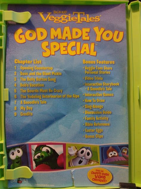 Veggietales God Made You Special Dvd Ebay