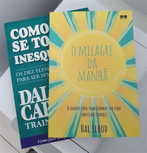 Combo Livros Como Se Tornar Inesquec Vel E O Milagre Da Manh Livro