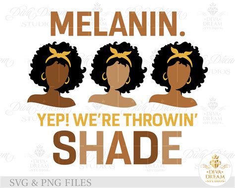 Melanin Svg Melanin Shades Svg Black Woman Svg Melanin Etsy