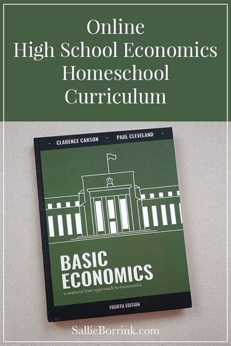 Online High School Economics Homeschool Curriculum From A Christian ...