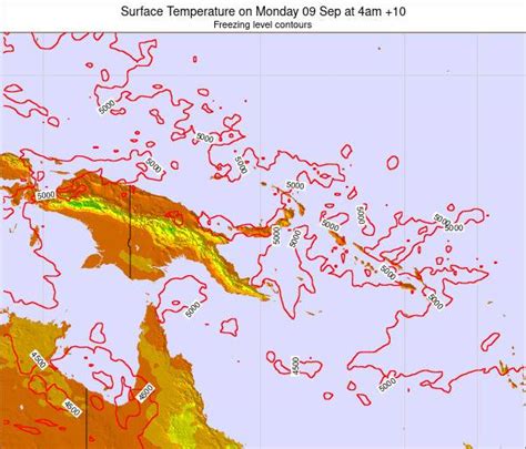 Papua New Guinea Surface Temperature on Friday 02 Dec at 4pm +10