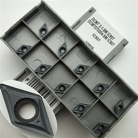 Precise DCMT070204 SM IC907 Lathe Insert For Tight Tolerance Processing