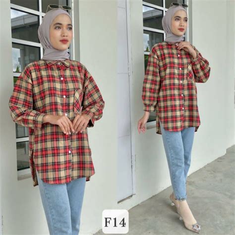 Hot Salekemeja Petak Kemeja Baggy Kemeja Viral Shopee Malaysia