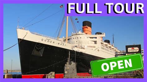 NEW 2023 RMS Queen Mary FULL Walkthrough 4K 60FPS Long Beach