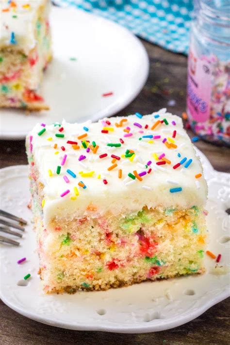 Funfetti Sheet Cake Yellow Bliss Road