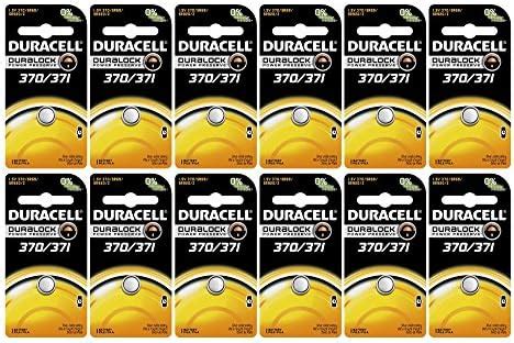 Amazon 12 Pack Duracell 370 371 Batteries 1 5 Volt Silver Oxide