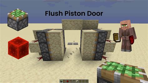 Minecraft Piston Door 3x2