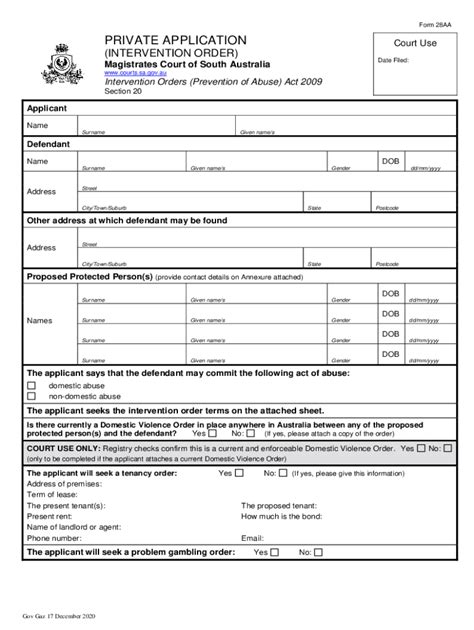 Intervention Order Magistrates Court Fill Out Sign Online Dochub