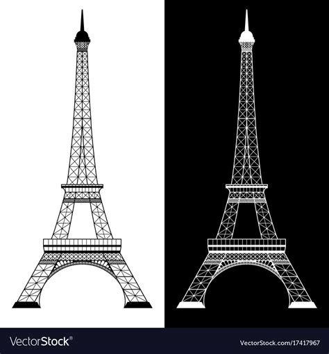 Eiffel Tower Black And White Wallpaper Drawing