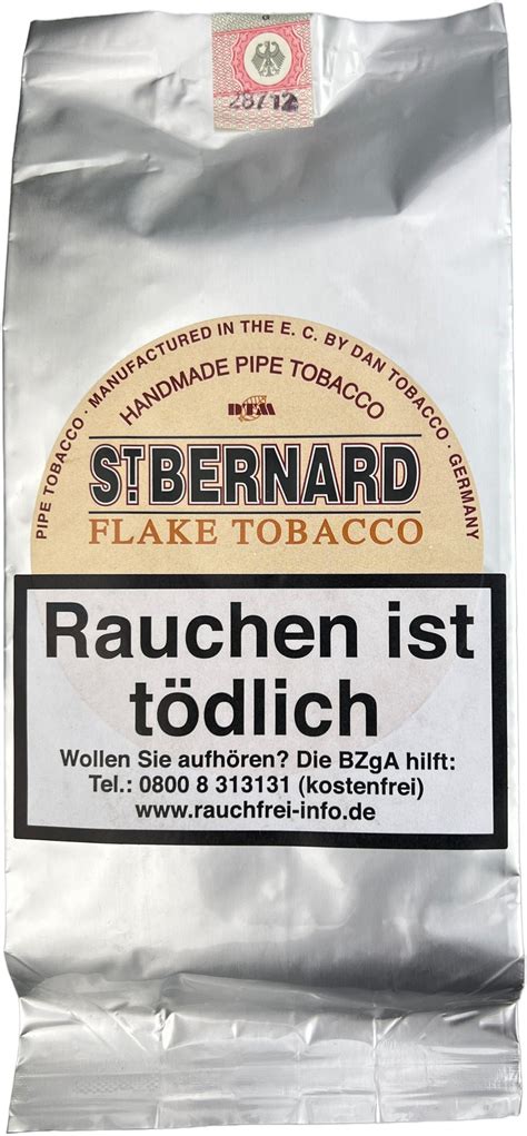 Dan Tobacco DTM Pfeifentabak St Bernard Flake Tobacco 250g Pouch