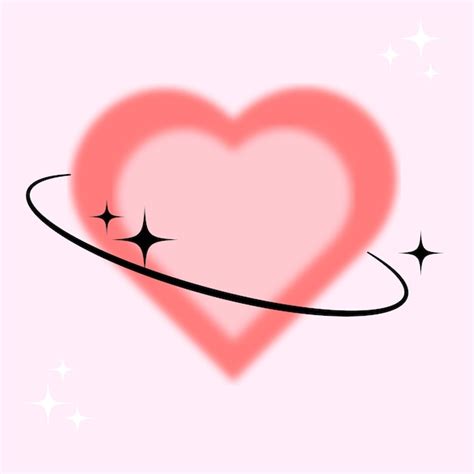 Poster Con Formas De Corazón En Estilo Y2k Vector Premium