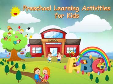 PPT – Preschool Learning Activities for Kids PowerPoint presentation | free to download - id ...