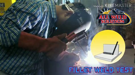 Hindi 1F TEE Joint Fillet Weld Test Flat Position Arc Welding