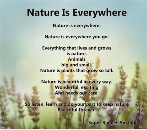 Short Poem About Nature With Rhyming