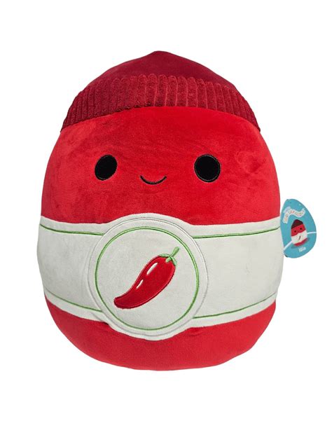 Squishmallows Official Kellytoys Plush Inch Illia The Sriracha Hot Sauce Food Squad Ultimate