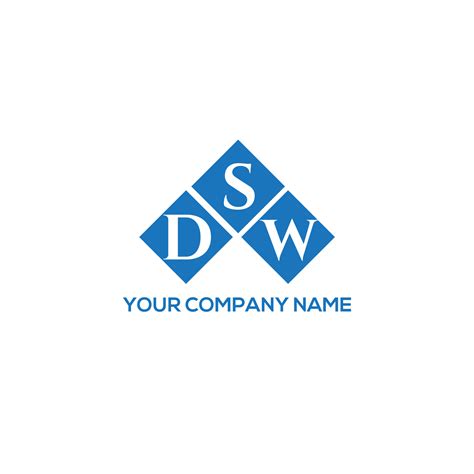 DSW letter logo design on white background. DSW creative initials letter logo concept. DSW ...