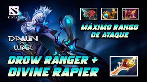 BACK LINE DROW RANGER DIVINE RAPIER MÁXIMO RANGO DE ATAQUE Dawn