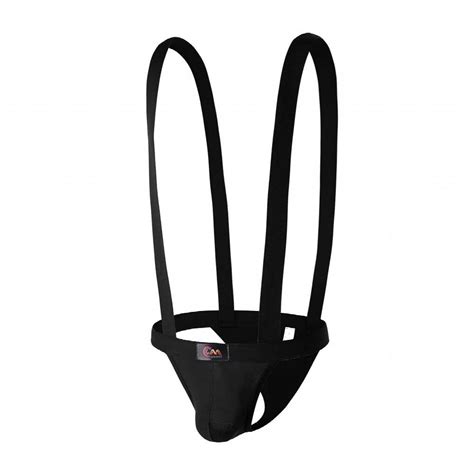 Novelty Sexy Suspender Lingerie Men Mankini Thong Underwear Elastic Strap Bodysuit Erotic Costum
