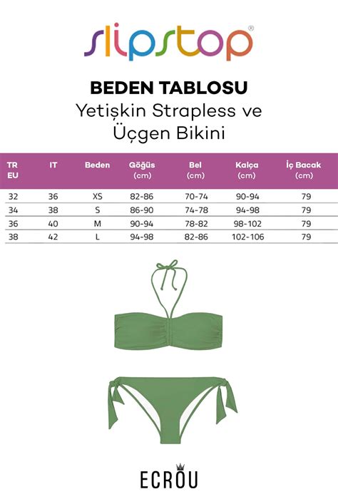 Slipstop Kadın Grey Bikini Strapless