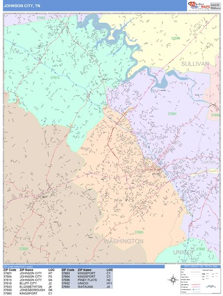 Johnson County Tn Wall Map Premium Style By Marketmaps Images And