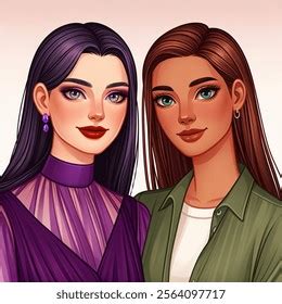 Lesbian Couple First Woman Has Very AI Generated Image 2564097717