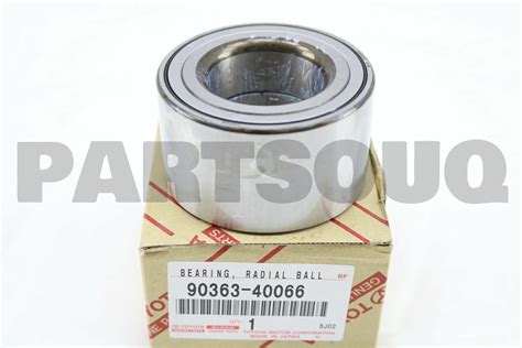 9036340066 Genuine Toyota BEARING (FOR FRONT AXLE HUB), RH/LH 90363 ...