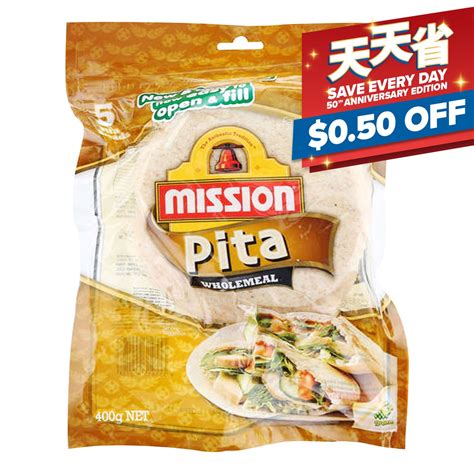 Mission Pita Wholemeal Ntuc Fairprice