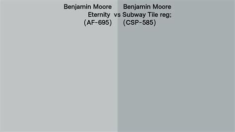 Benjamin Moore Eternity Vs Subway Tile Side By Side Comparison