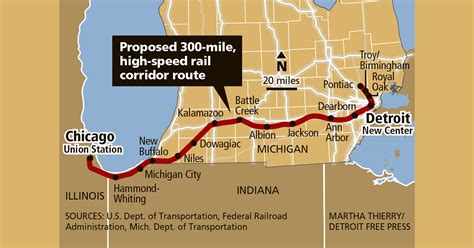 High-speed rail would boost roundtrips between Detroit and Chicago