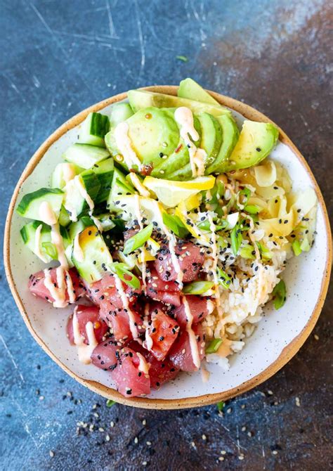 Tuna Poke Bowl Recipe Wonkywonderful