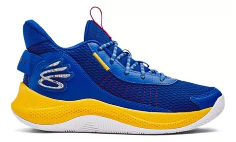 Tenis Under Armour Curry Z Azul Con Amarillo Para Hombre Env O Gratis