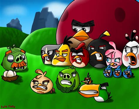 Fanart for Angry Birds 2 of 8th anniversary by KateRedBird on DeviantArt