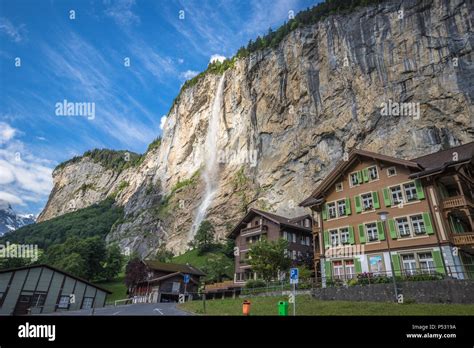 Lauterbrunnen village in Switzerland Stock Photo - Alamy