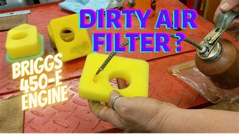 Foam Air Filter 450E Briggs Stratton Bolens Lawn Mower YouTube