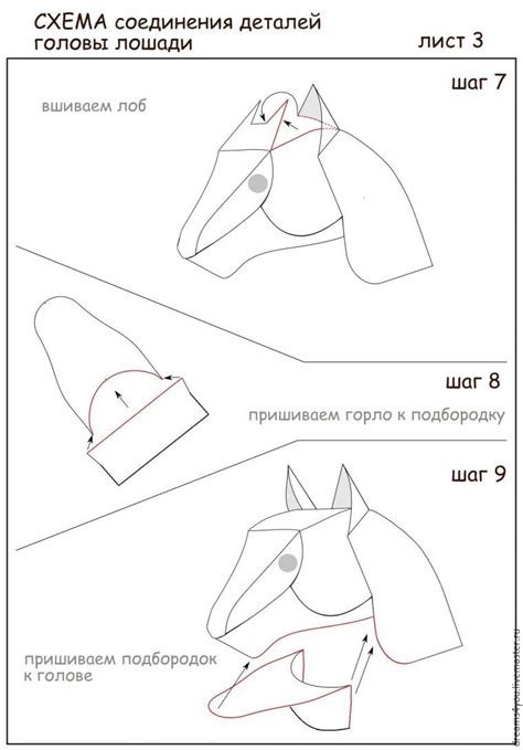 Голова лошади на палке своими руками выкройки