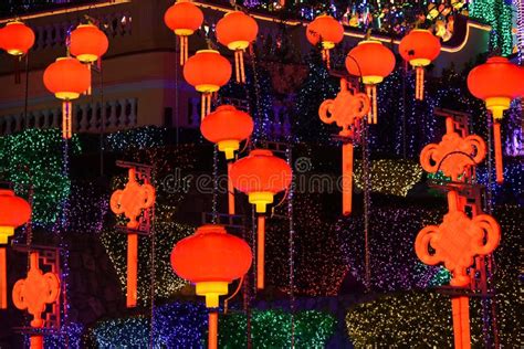 Chinese New Year Lanterns. stock image. Image of bangkok - 138332287