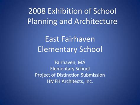 Ppt East Fairhaven Elementary School Powerpoint Presentation Free