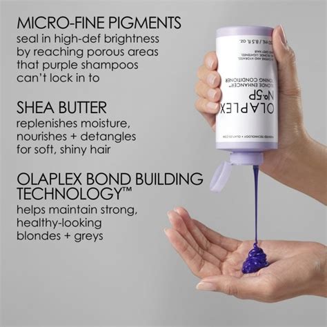 Olaplex Balsam Reparare Cu Pigment Violet No P Blonde Enhancer Ml