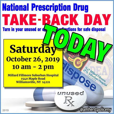 Amherst Police Ny 🚔 On Twitter [amherst Police Ny] 💊happening Now Drug Take Back Day 💊