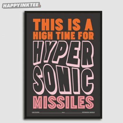 Sam Fender Hypersonic Missiles Lyrics Poster