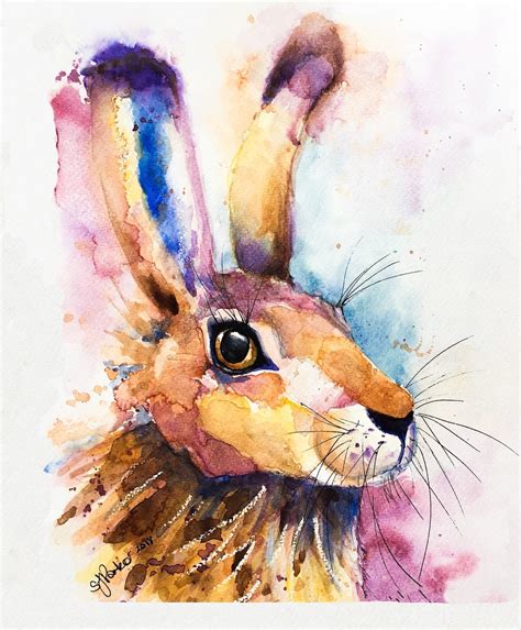 March Hare Watercolour Giclee Print of Original Painting - Etsy