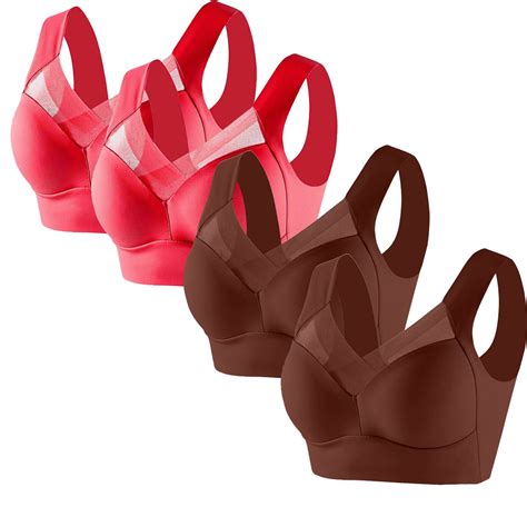 4PCS Bra - Seamless Sexy Push up Wireless Bra, Charm Bras,Bra,Ice Silk