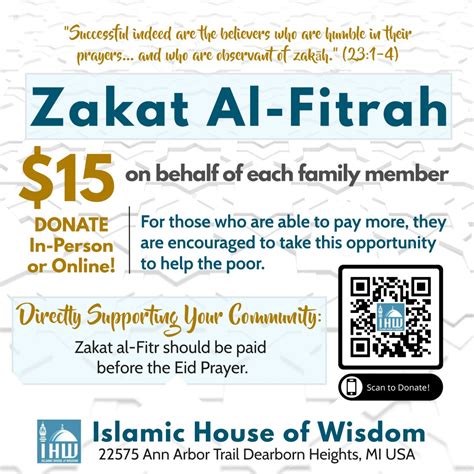 Zakat Al-Fitrah — Islamic House of Wisdom