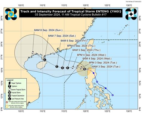 Signal No Up Over Luzon Areas As Enteng Re Intensifies Over Wps