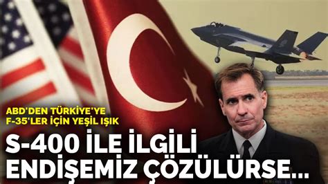 ABD den Türkiye ye F 35 ler için yeşil ışık S 400 ile ilgili endişemiz