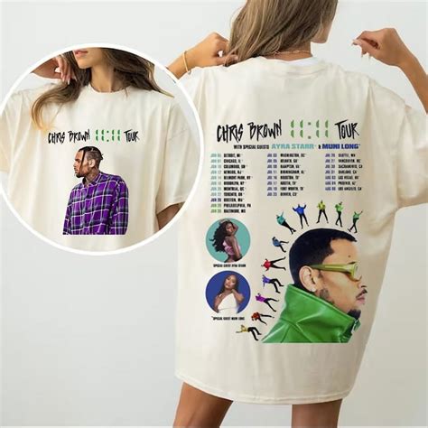 Chris Brown 1111 Tour 2024 Shirt, Chris Brown 2024 Concert Shirt, Chris ...