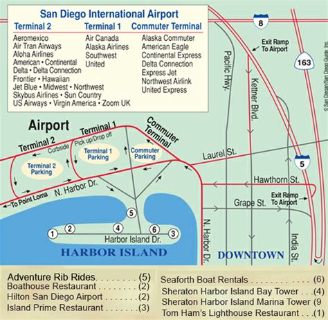 Terminal 1 San Diego International Airport Map