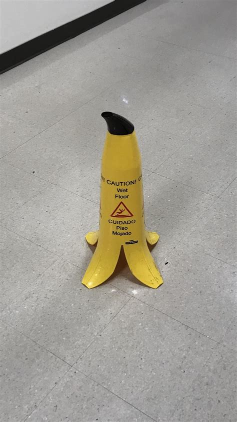 The Shape Of This Wet Floor Sign Wet Floor Sign Wet Floor Mustard