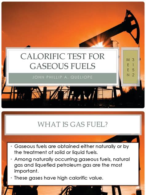 Calorific Test For Gaseous Fuels | PDF | Natural Gas | Petroleum 