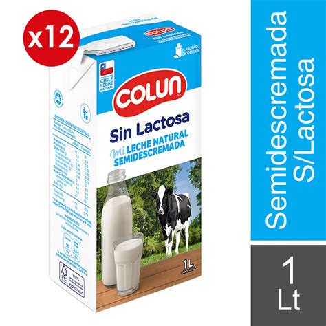 Ripley Leche Semidescremada Sin Lactosa Litro Colun